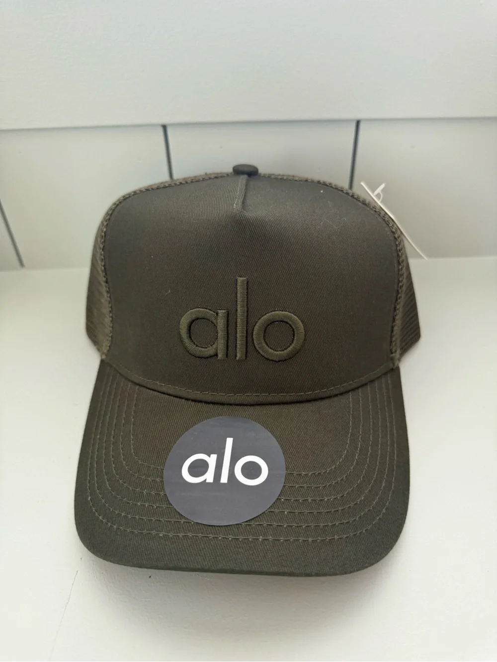 New Alo SnapBack Hat in Olive